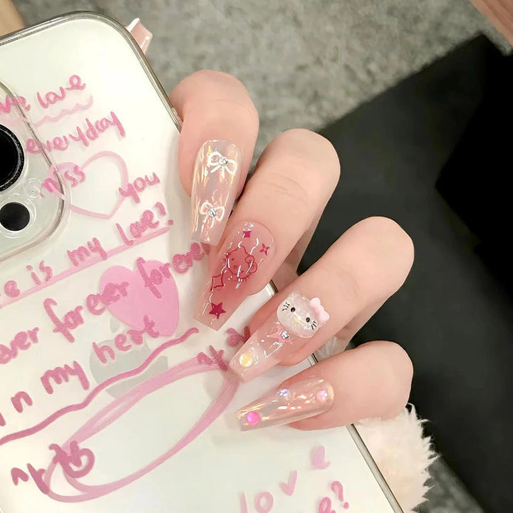 Whimsical Cartoon-Themed Press-On Nail Art Kalsten