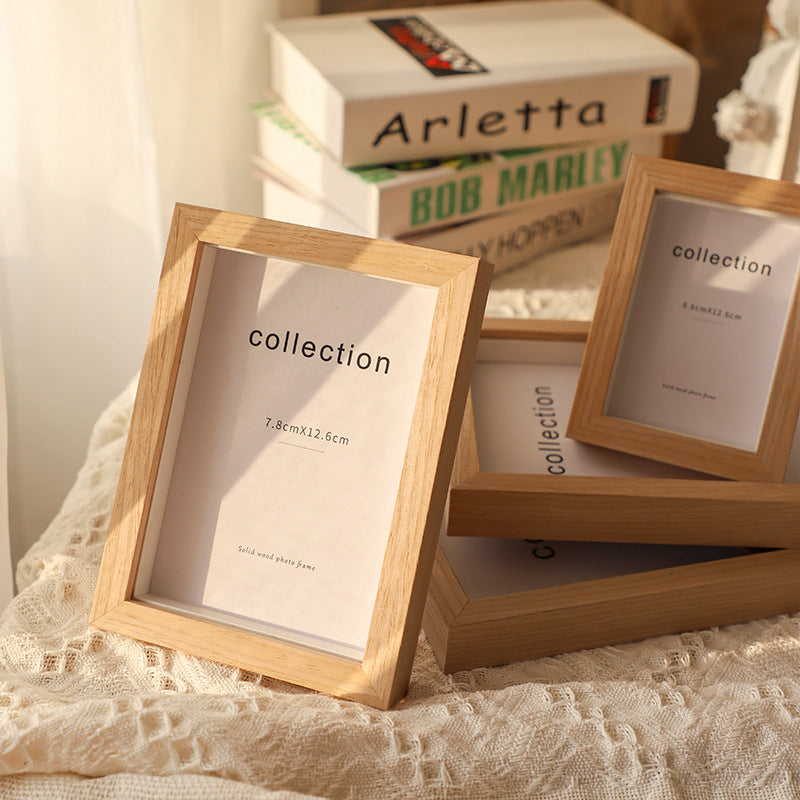 Solid Wood Photo Frame for Home Decor