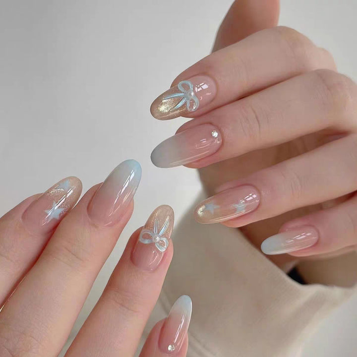 Playful Cat-Themed Press-On Nail Art Kalsten