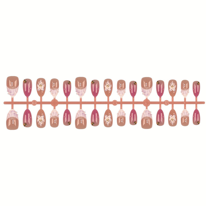 Artistic Press-On Nail Tips Set with Adhesive and File