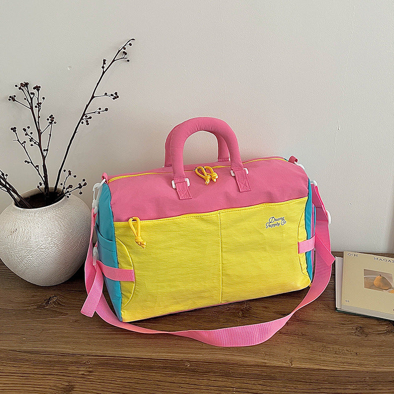 Color-Blocked Travel Duffel