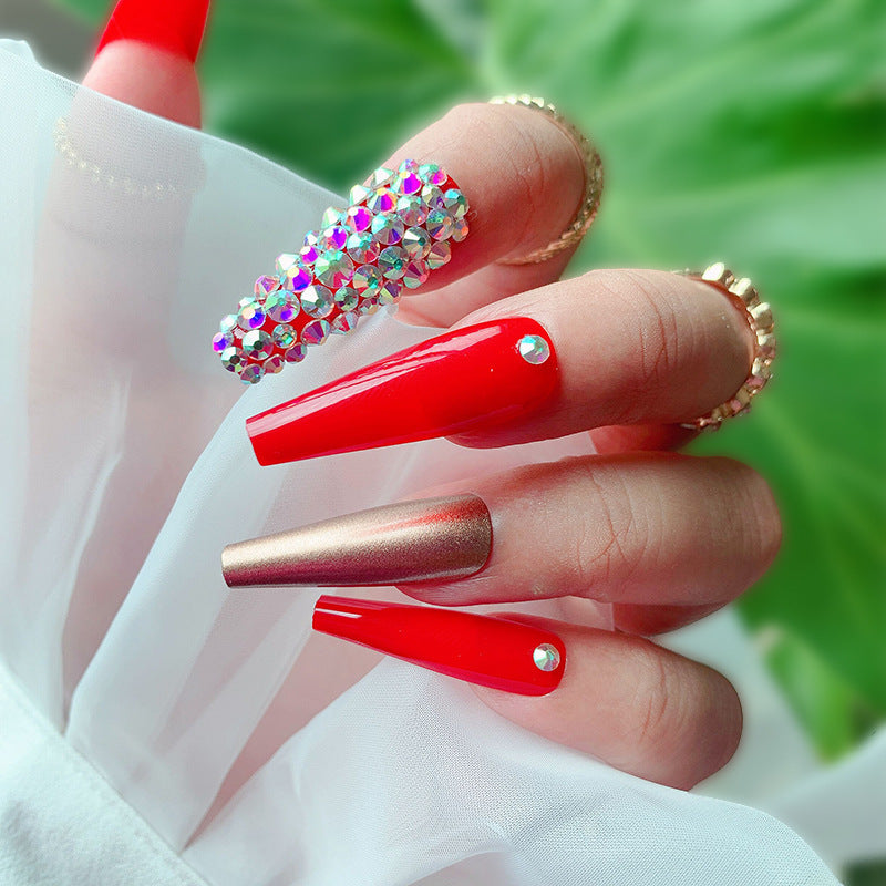 Creative Rhinestone Nail Art Extensions