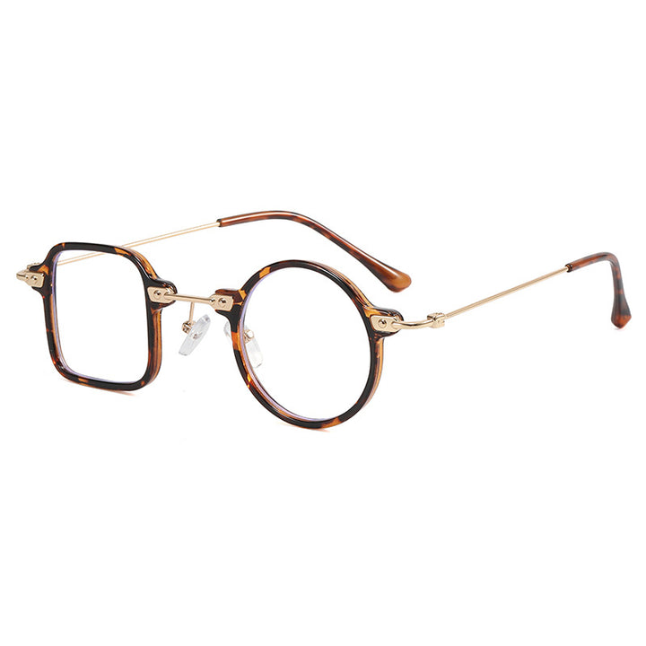 Ladies elegant round hybrid glasses with square design Kalsten