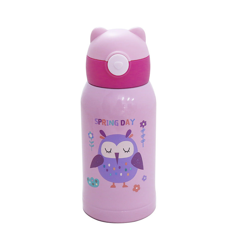 Women's Insulated Bottle with Strap and Cute Bunny Design Kalsten