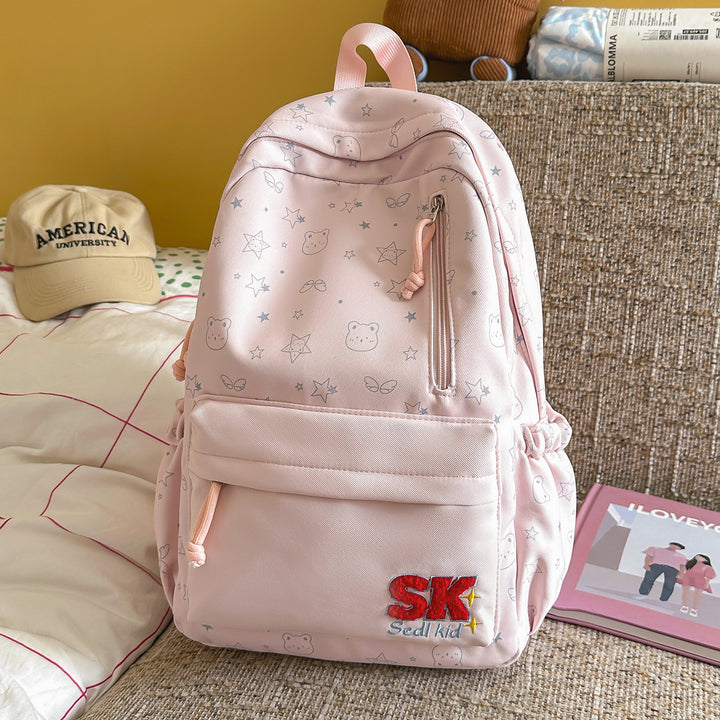 Illustrated Character-Themed Backpack Kalsten