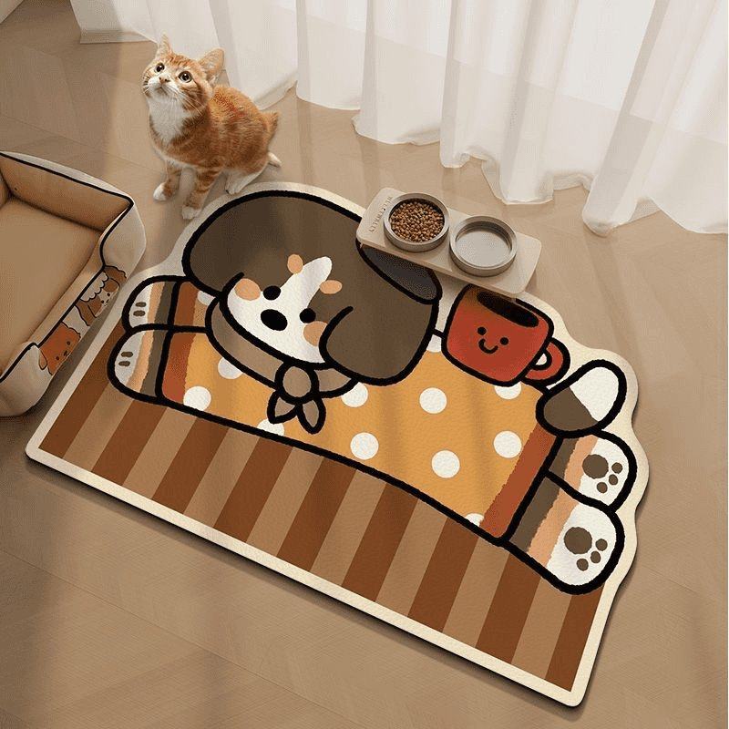 Cartoon Zebra Bath Mat for Bathrooms