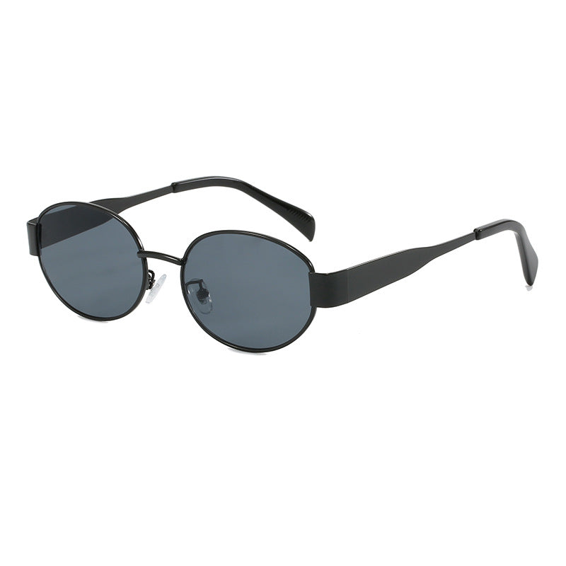 Oval sunglasses with elegant metal frame Kalsten