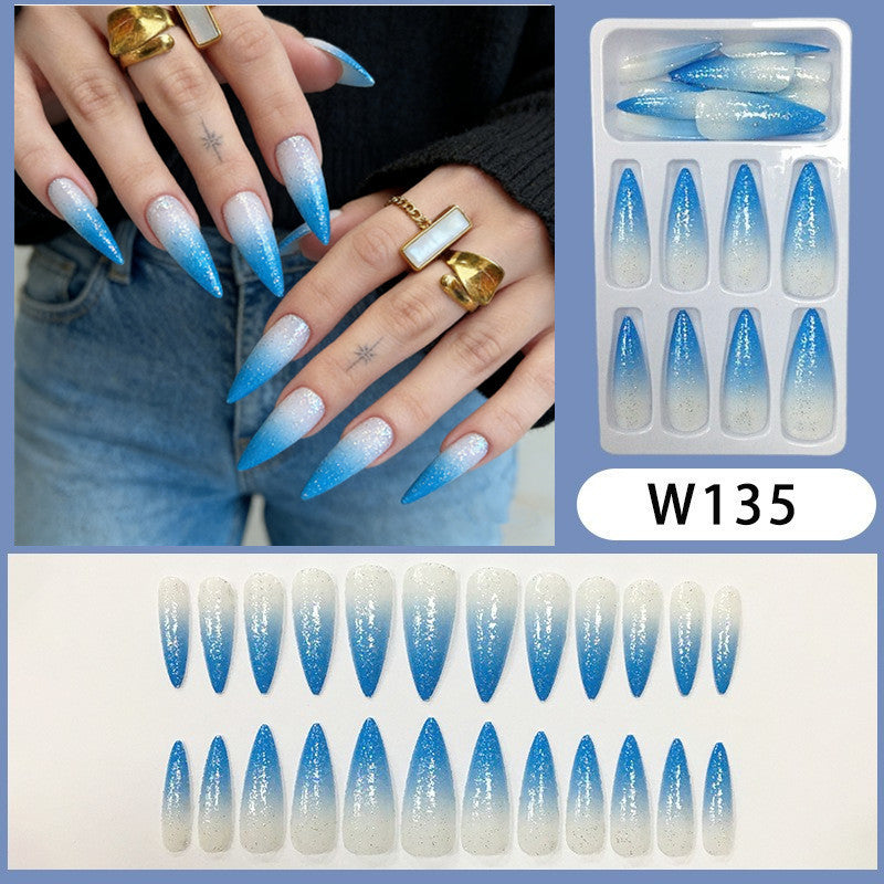 Long Stiletto Press-On Nail Tips Set