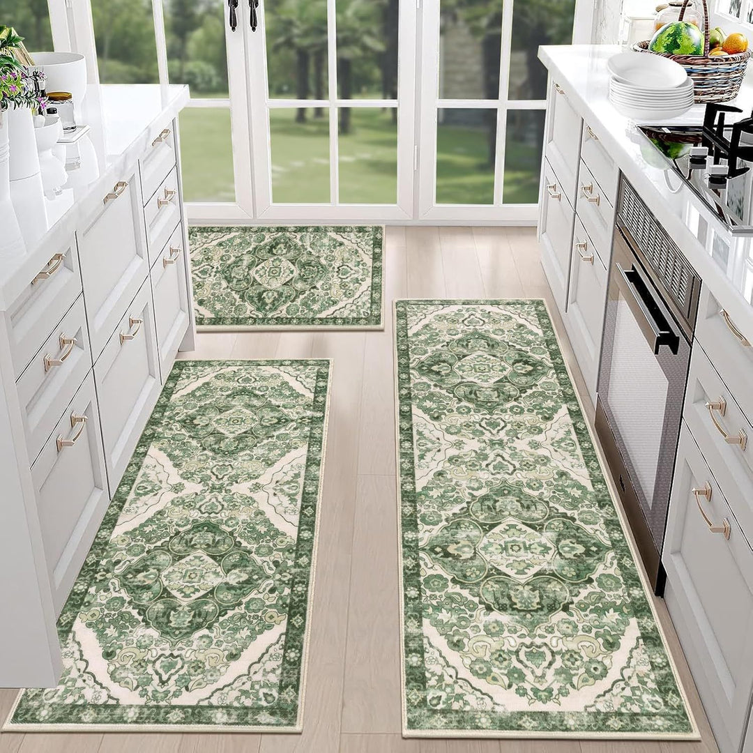 Vintage-Inspired Persian Kitchen Runner Mat