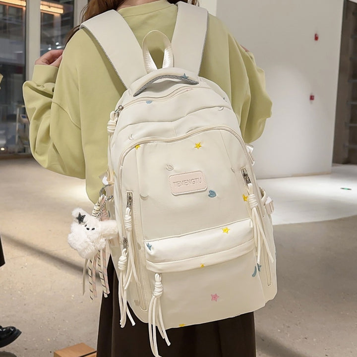 Stylish Embroidered Daily Backpack Kalsten