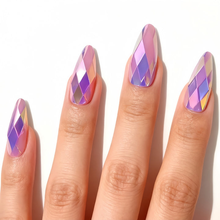 Artifical nails with Faceted Design Kalsten