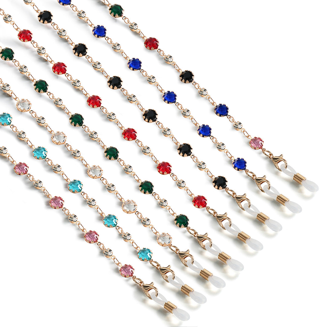 Crystal-Embellished Eyewear Chain kalsten