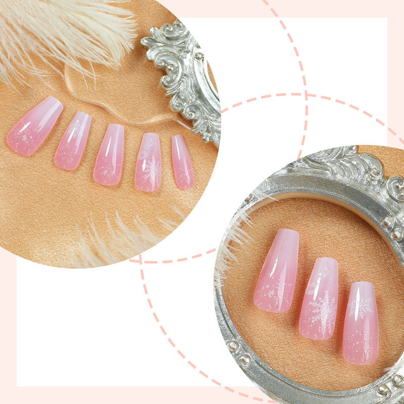 Artificial nail set with delicate flower design Kalsten