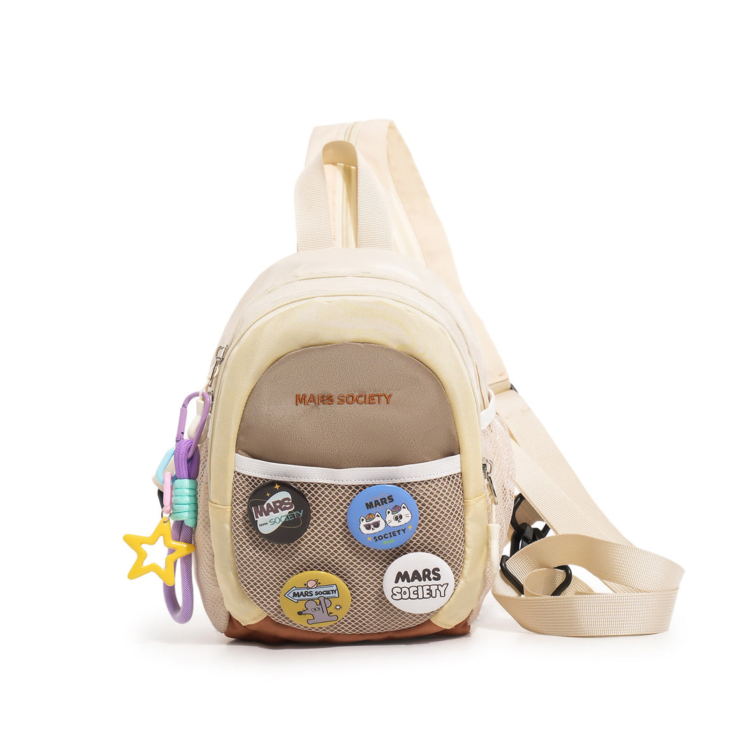 Trendy Lightweight Backpack with Fun Patches Kalsten
