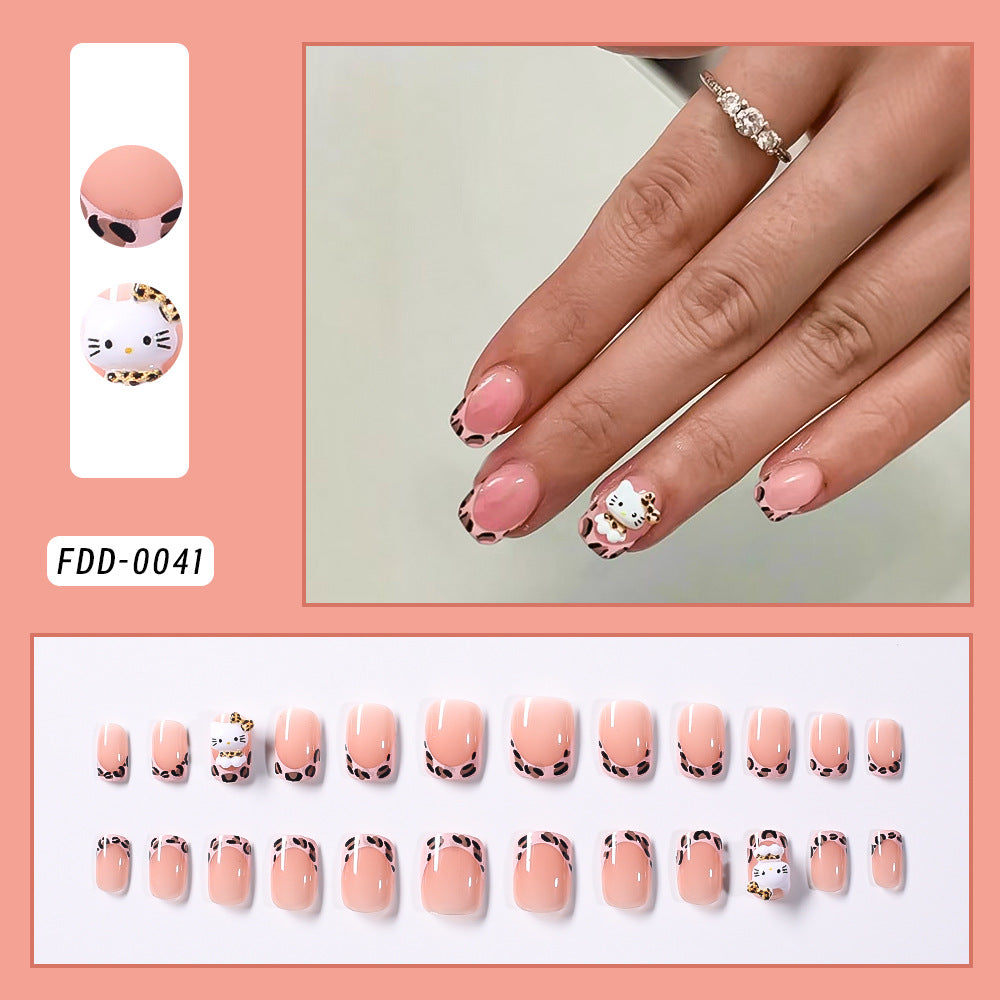 Halloween-Themed Spider Web Press-On Nails