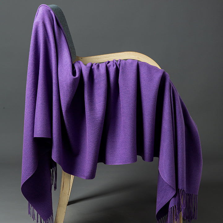 Luxurious Cashmere-Blend Throw Blanket