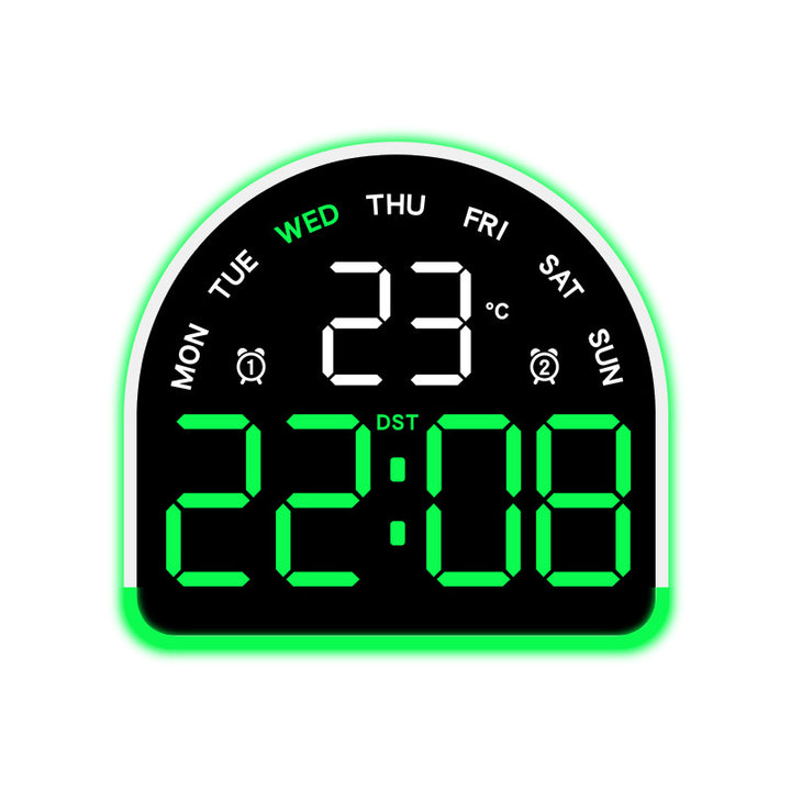 Digital alarm clock with temperature and day of the week display Kalsten