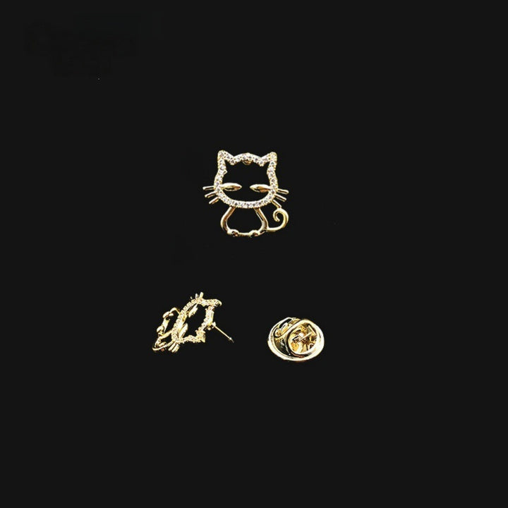 Glittering Cat Brooch Kalsten