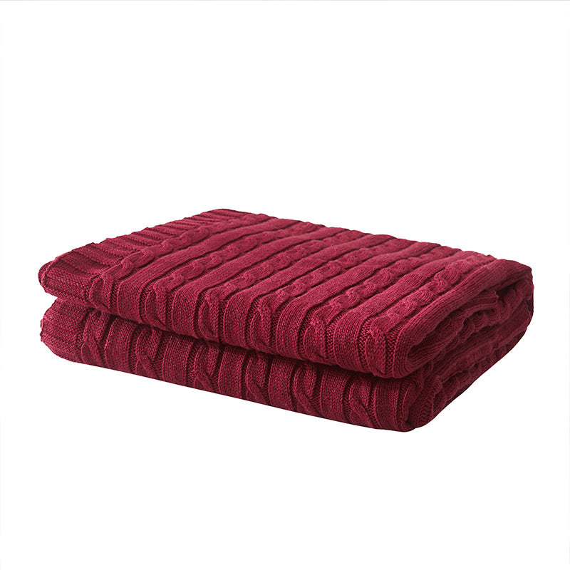 Cable Knit Throw Blanket