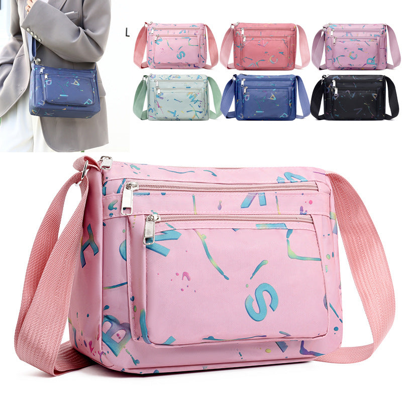WoStylish Multi-Zipper Crossbody Bag