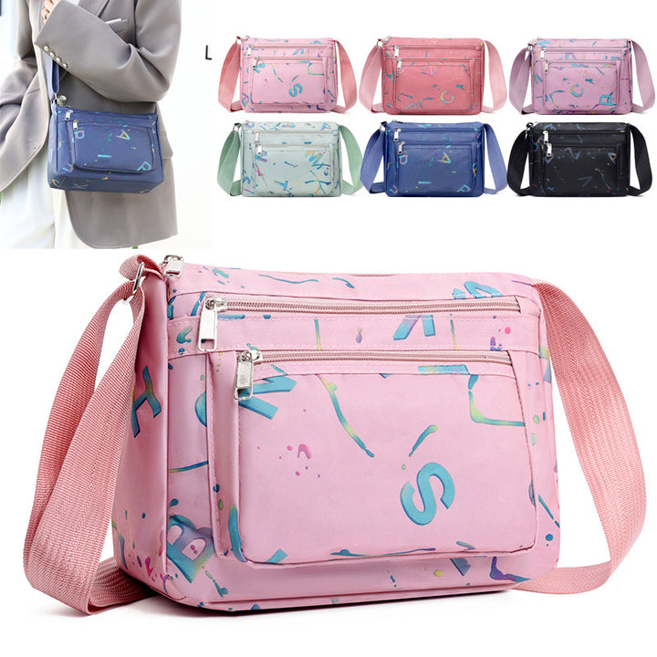 WoStylish Multi-Zipper Crossbody Bag