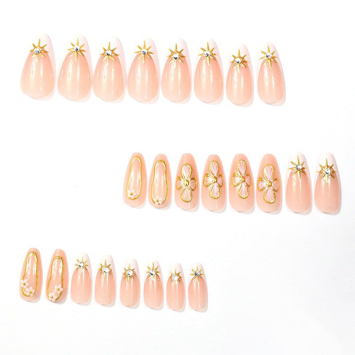 Elegant Floral Design Nail Enhancements Kalsten
