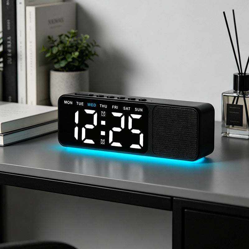 Digital LED alarm clock with multicolor lighting Kalsten