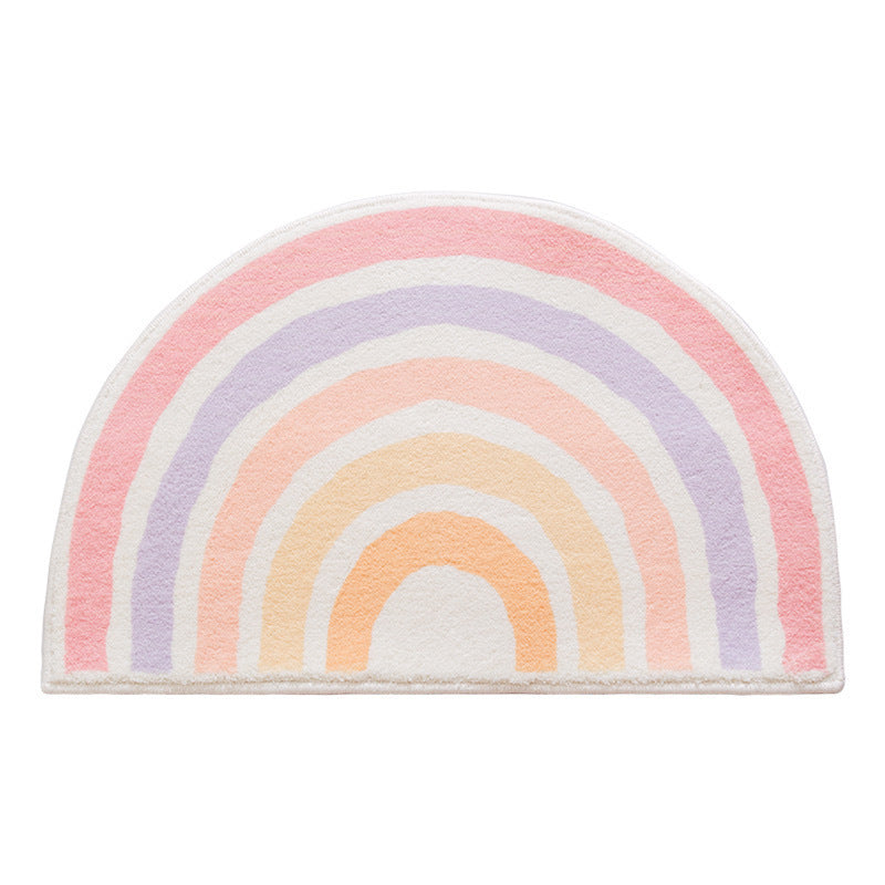 Rainbow-Themed Soft Plush Floor Mat Kalsten