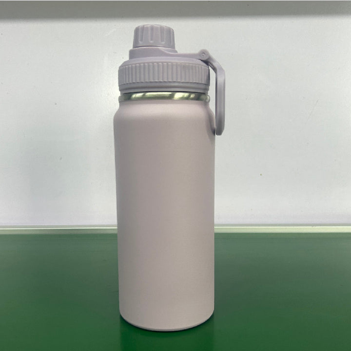 Double-Wall Vacuum Insulated Stainless Steel Wide-Mouth Water Bottle With Leakproof Screw Cap And Ergonomic Carry Handle