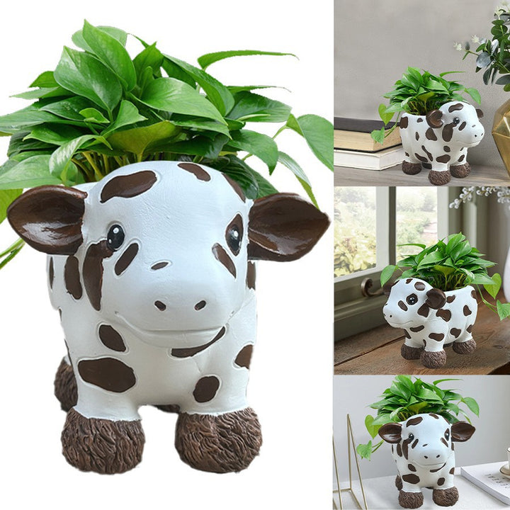 Flower pot in the shape of a cow Kalsten
