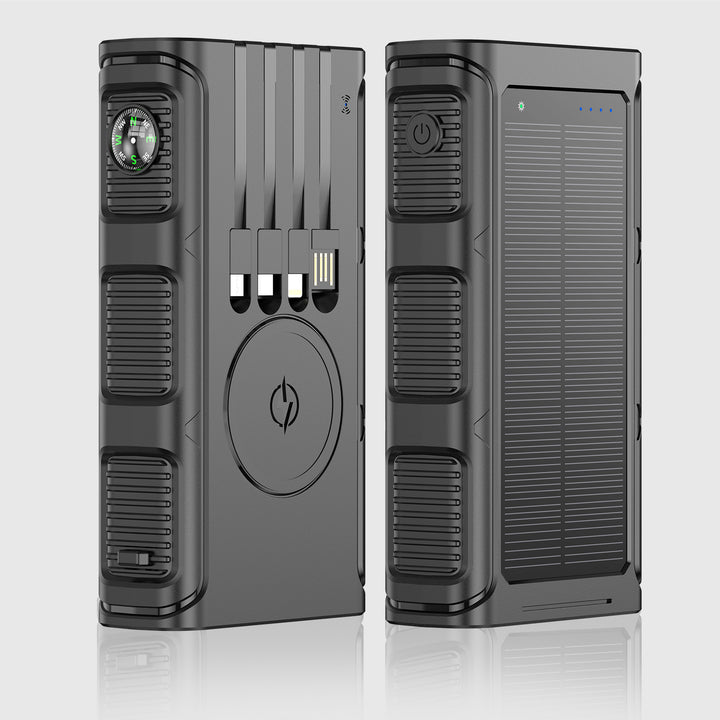 Solar Powerbank with Integrated Compass and Multiple Charging Ports Kalsten