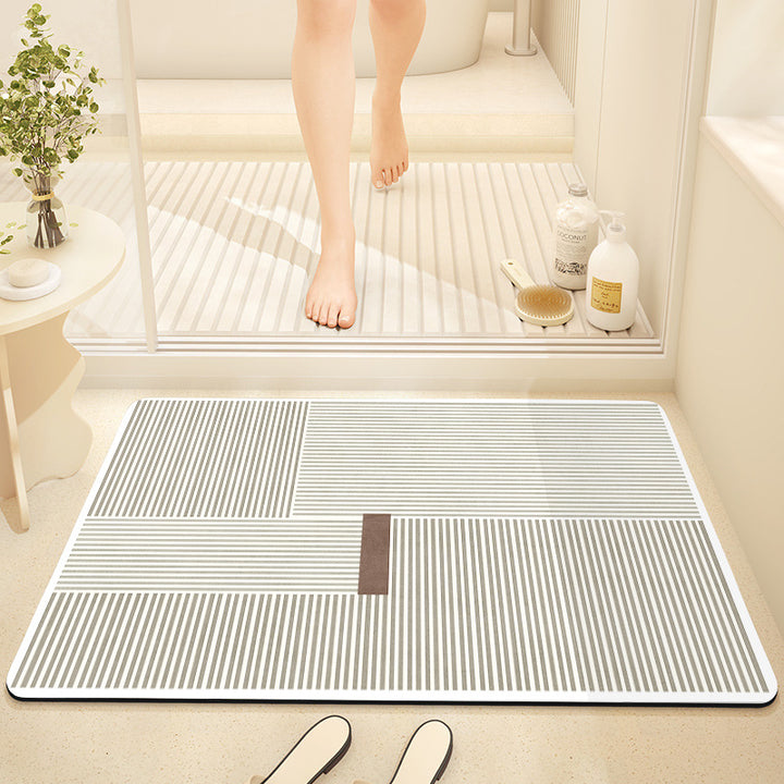 Geometric Patterned Bath Mat Kalsten