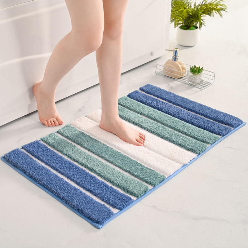 Luxury Striped Soft Bathroom Rug Kalsten