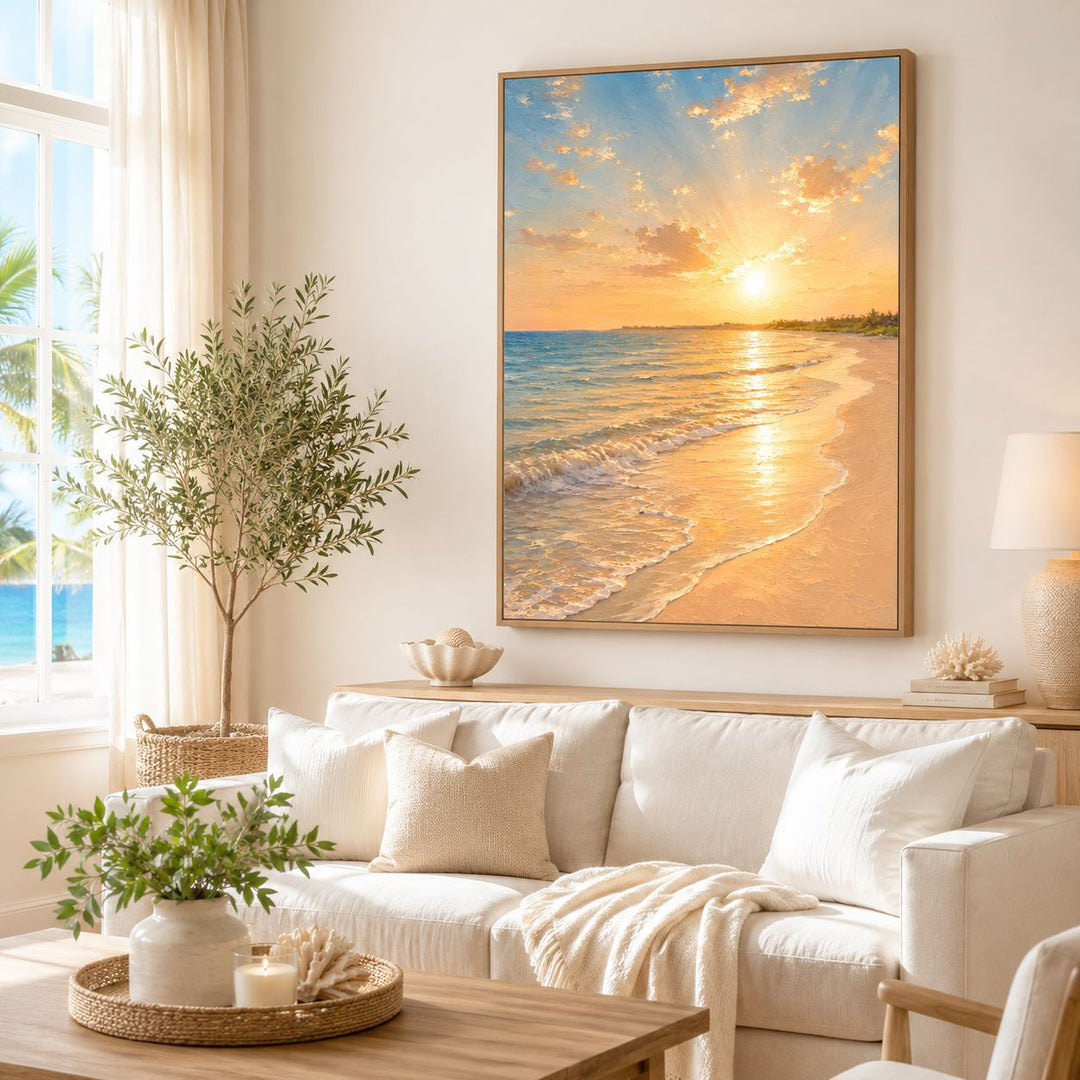 Coastal Sunset Canvas Art