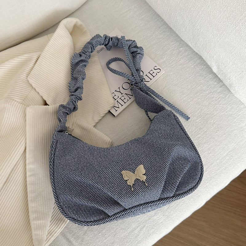 Elegant Textile Mini Shoulder Bag