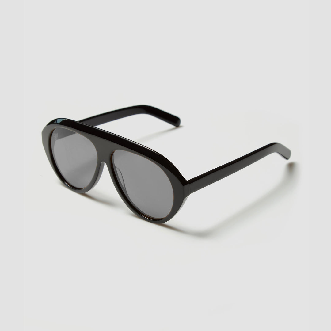 Women's Statement Sunglasses with Wide Frame and Green Lenses Kalsten
