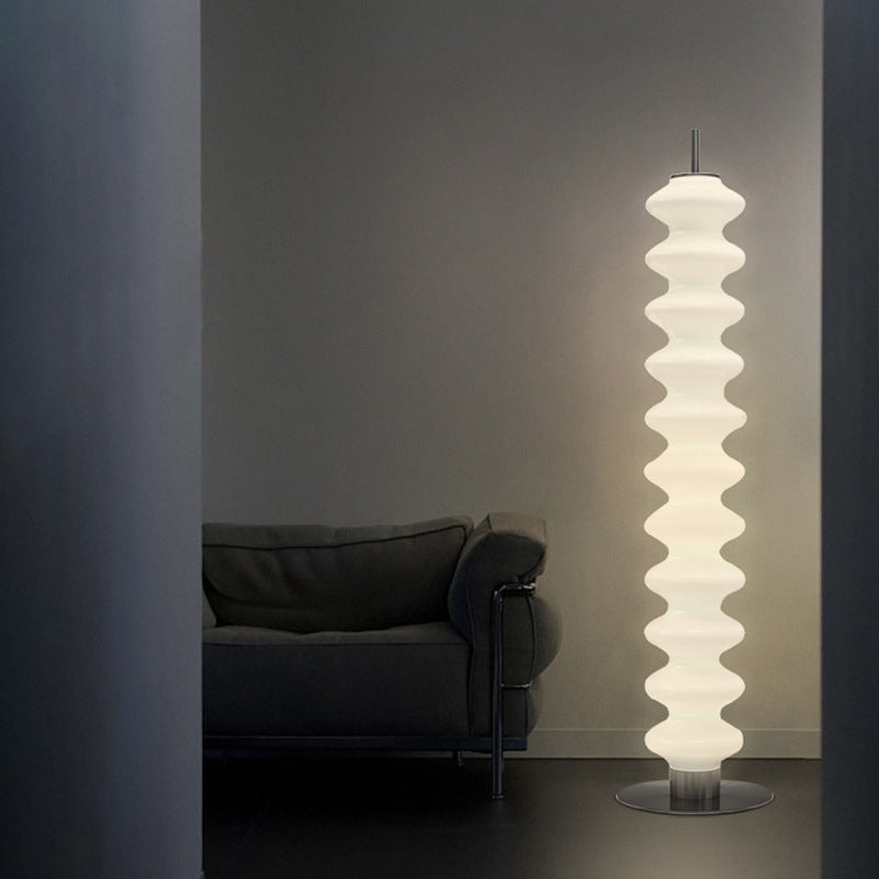 Sculptural Floor Lamp with Curved Design