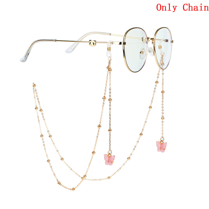 Glasses chain with butterfly pendants Kalsten