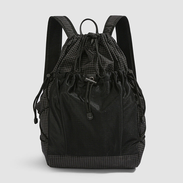 Versatile Mesh-Panel Drawstring Backpack kalsten
