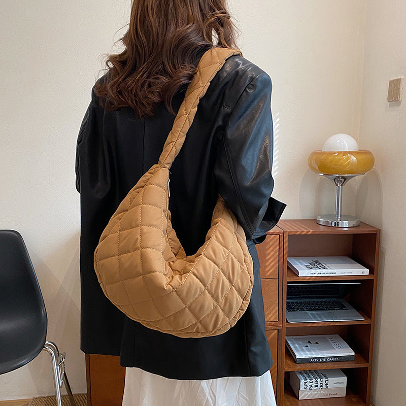 Quilted Hobo Shoulder Bag