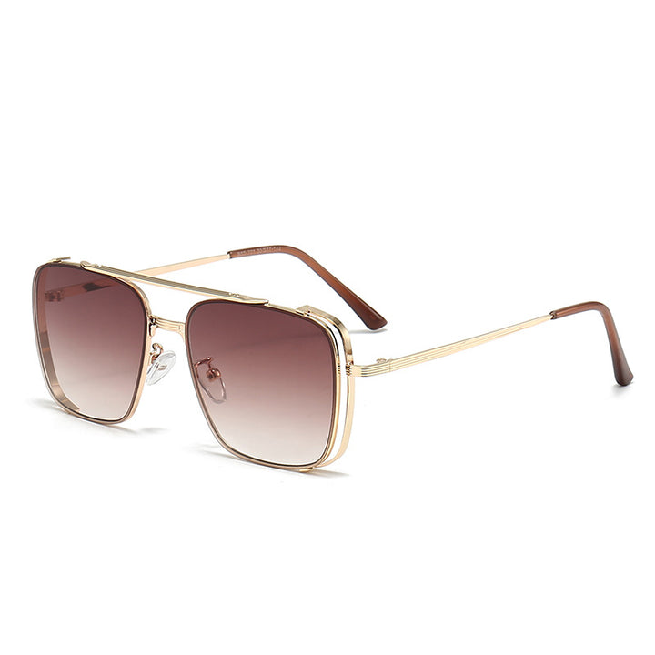 Women's fashionable square sunglasses with elegant metal frame Kalsten