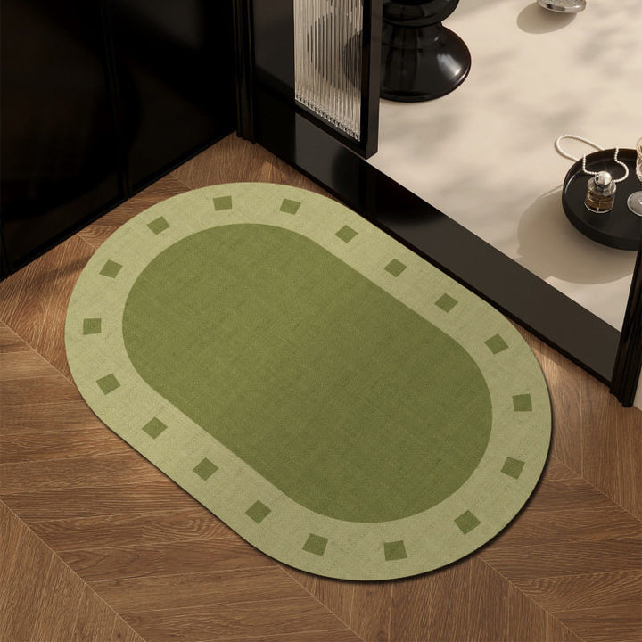 Floral Pattern Bath Mat