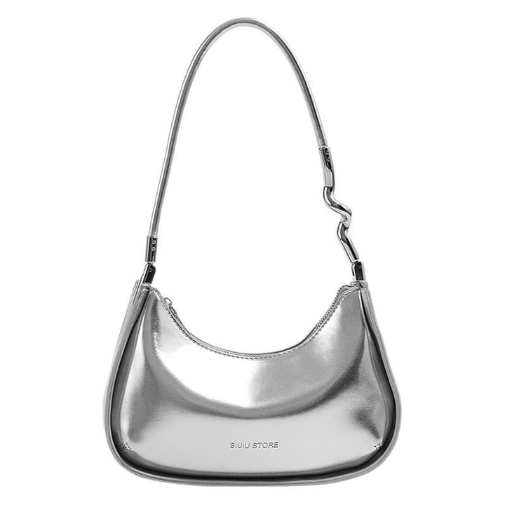 Sleek Metallic Evening Shoulder Bag Kalsten