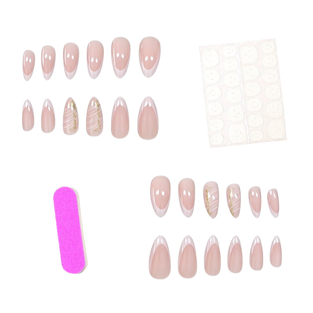 Elegant French Tip Gel Nail Enhancements Kalsten 1789915803
