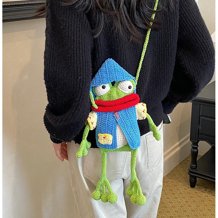Handcrafted Crochet Frog Toy