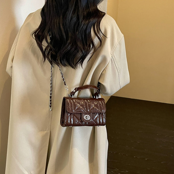Quilted Faux Leather Crossbody Bag Kalsten