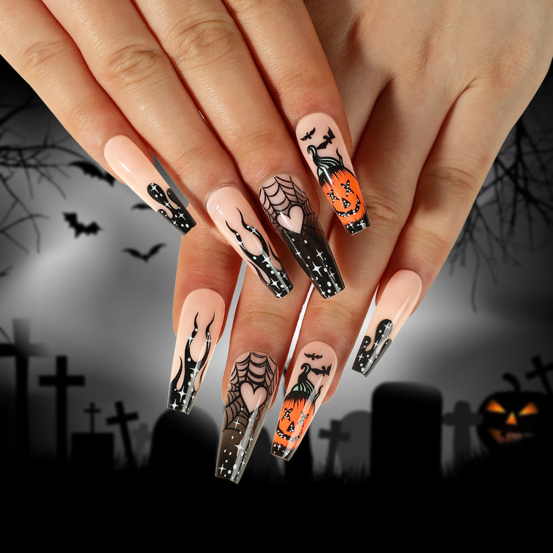 Artful Halloween nails with spooky designs Kalsten