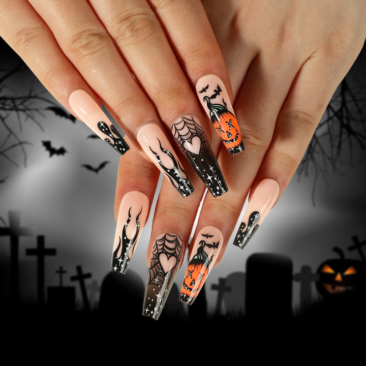 Artful Halloween nails with spooky designs Kalsten