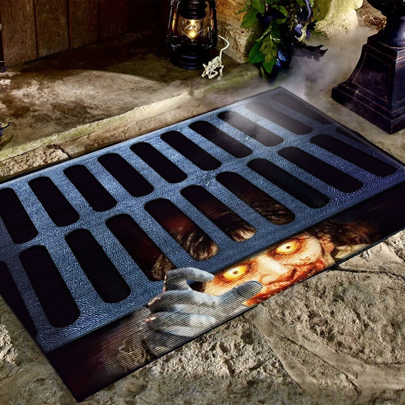 Spooky Halloween-Themed Entrance Mat