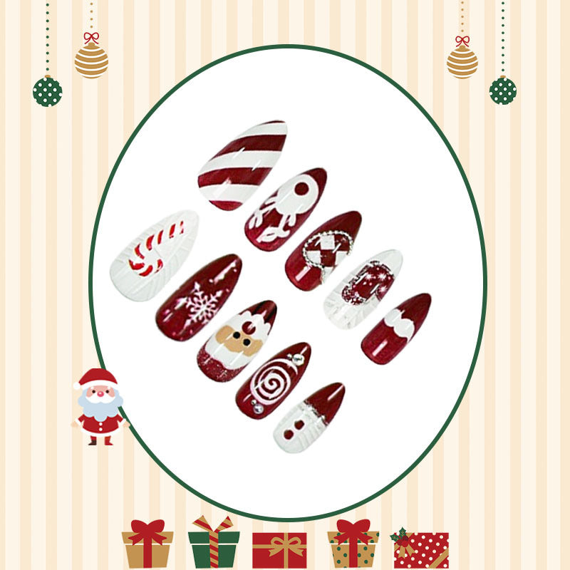 Christmas artificial fingernails Kalsten